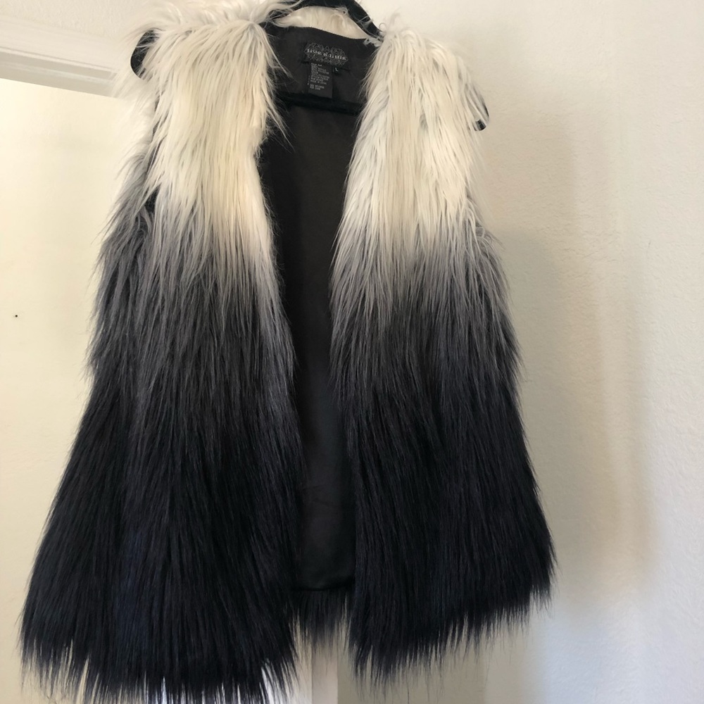 Faux fur vest